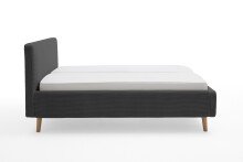 Polsterbett >Mattis< Liegefläche 160x200cm, anthrazit, Stellmaß: 181x105x218cm (BxHxT)