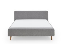 Polsterbett >Mattis< Liegefläche 180x200cm, Hevre grau, Stellmaß: 201x105x218cm (BxHxT)