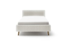 Polsterbett >Mattis< Liegefläche 120x200cm, Hevre Beige, Stellmaß: 141x105x218cm (BxHxT)