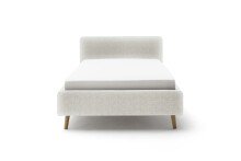 Polsterbett >Mattis< Liegefläche 140x200cm, Hevre Beige, Stellmaß: 161x105x218cm (BxHxT)