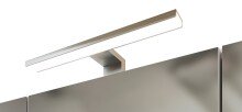 Badmöbel-Set >Paris< (2-teilig) in grau / Wotaneiche-Dekor - 60x195x35cm (BxHxT)