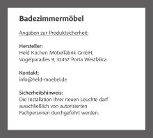 Badmöbel-Set >Paris< (2-tlg.) in Betongrau / Wotaneiche - 60x195x35cm (BxHxT)