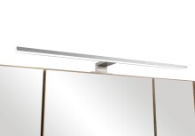 Badmöbel-Set >Paris< (2-tlg.) in matt-weiß / Wotaneiche-Dekor