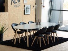 Esstisch >Becky< in Eiche aus Massivholz - 270x74x100cm (BxHxT)
