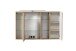 Badmöbel-Set >Paris< (2-teilig) in grau / Wotaneiche-Dekor - 105x195x47 (BxHxT)
