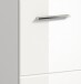 Hochschrank >Ice< in Weiß / Weiß Hochglanz - 30x185x30cm (BxHxT)