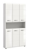 Stauraumschrank >Ice< in Weiß / Weiß...
