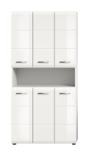 Stauraumschrank >Ice< in Weiß / Weiß...