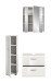 Badezimmer-Set >Ice< in Weiß / Weiß Hochglanz - 105x185x30cm (BxHxT)