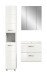 Badezimmer-Set >Ice< in Weiß / Weiß Hochglanz - 105x185x46cm (BxHxT)