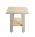 Beistelltisch >47777< in eiche / grau - 45x45x45cm (BxHxT)