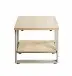 Beistelltisch >47777< in eiche / grau - 45x45x45cm (BxHxT)