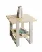 Beistelltisch >47777< in eiche / grau - 45x45x45cm (BxHxT)