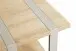 Beistelltisch >47777< in eiche / grau - 45x45x45cm (BxHxT)
