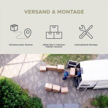 Badezimmer-Set >Ice< in Weiß / Weiß Hochglanz - 165x185x30cm (BxHxT)