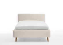 Polsterbett >Mattis< Liegefläche 140x200cm, Nordic Ivory, Stellmaß: 161x105x218cm (BxHxT)