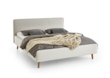 Polsterbett >Mattis< Liegefläche 180x200cm, Nordic Ivory, Stellmaß: 201x105x218cm (BxHxT)