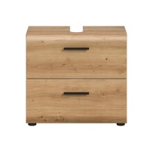 Waschbeckenunterschrank >Ice< in artisan oak - 60x54x60cm (BxHxT)