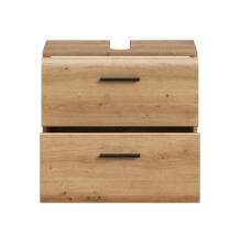 Waschbeckenunterschrank >Ice< in artisan oak - 60x54x60cm (BxHxT)