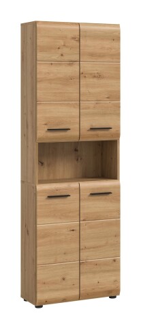 Hochschrank >Ice< in artisan oak - 60x185x30cm (BxHxT)
