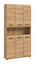 Stauraumschrank >Ice< in artisan oak - 90x185x30cm...