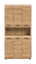 Stauraumschrank >Ice< in artisan oak - 90x185x30cm (BxHxT)