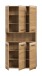 Stauraumschrank >Ice< in artisan oak - 90x185x30cm (BxHxT)