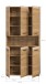 Stauraumschrank >Ice< in artisan oak - 90x185x30cm (BxHxT)