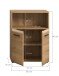 Hochschrank >Ice< in artisan oak - 60x80x30cm (BxHxT)