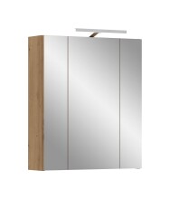 Badezimmerspiegelschrank >Ice< in artisan oak -...