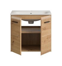 Waschtisch-Set >Ice< in artisan oak - 60x55x46cm (BxHxT)