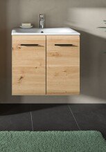 Waschtisch-Set >Ice< in artisan oak - 60x55x46cm (BxHxT)