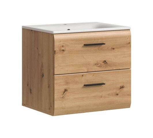 Waschtisch-Set >Ice< in artisan oak - 60x55x46cm (BxHxT)