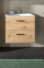 Waschtisch-Set >Ice< in artisan oak - 60x55x46cm (BxHxT)