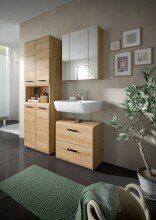 Badezimmer-Set >Ice< in artisan oak - 135x185x30cm (BxHxT)