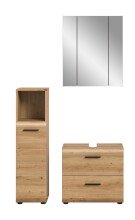 Badezimmer-Set >Ice< in artisan oak - 105x185x30cm (BxHxT)