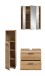 Badezimmer-Set >Ice< in artisan oak - 105x185x30cm (BxHxT)