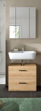 Badezimmer-Set >Ice< in artisan oak - 60x185x30cm...