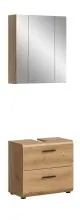Badezimmer-Set >Ice< in artisan oak - 60x185x30cm...
