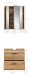 Badezimmer-Set >Ice< in artisan oak - 60x185x30cm (BxHxT)