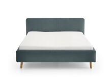 Polsterbett >Mattis< Liegefläche 160x200cm, eisblau, Stellmaß: 181x105x218cm (BxHxT)