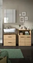 Badezimmer-Set >Ice< in artisan oak - 135x185x30cm...