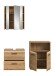 Badezimmer-Set >Ice< in artisan oak - 135x185x30cm (BxHxT)