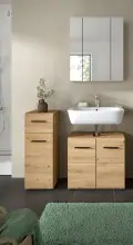 Badezimmer-Set >Ice< in artisan oak - 105x185x30cm...