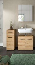 Badezimmer-Set >Ice< in artisan oak - 105x185x30cm...