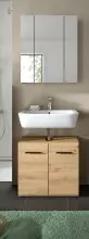 Badezimmer-Set >Ice< in artisan oak - 60x185x30cm...