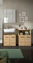 Badezimmer-Set >Ice< in artisan oak - 135x185x30cm...