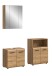 Badezimmer-Set >Ice< in artisan oak - 135x185x30cm (BxHxT)