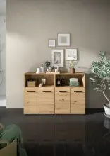 Badezimmer-Set >Ice< in artisan oak - 120x80x30cm...