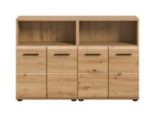 Badezimmer-Set >Ice< in artisan oak - 120x80x30cm (BxHxT)